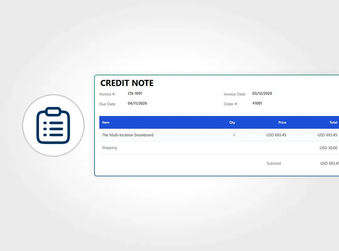 Credit Notes
