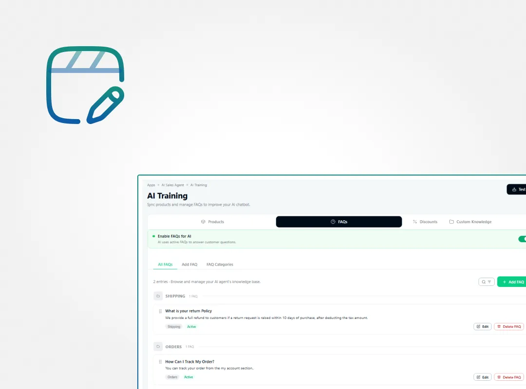 Smart FAQ Knowledge Base