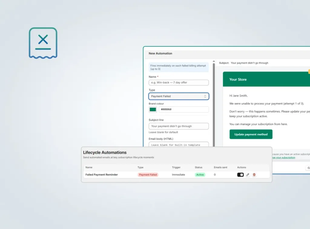 Failed Payment Reminders