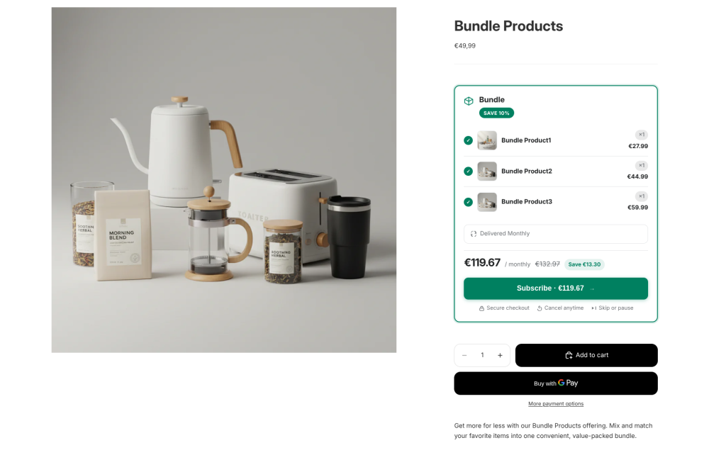 bundle products