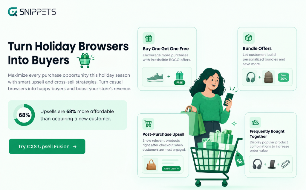 upsell holiday marketing strategies
