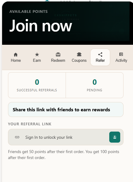 referral program for loyalty