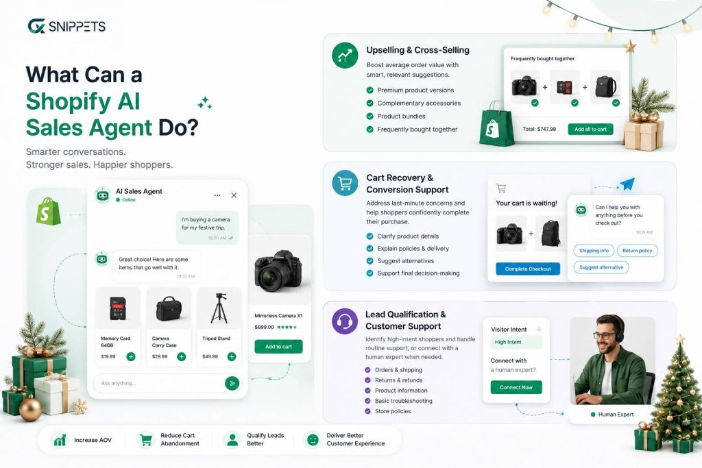 what can a shopify sales agent do