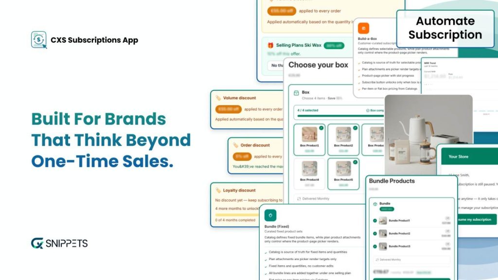 cxs subscription app
