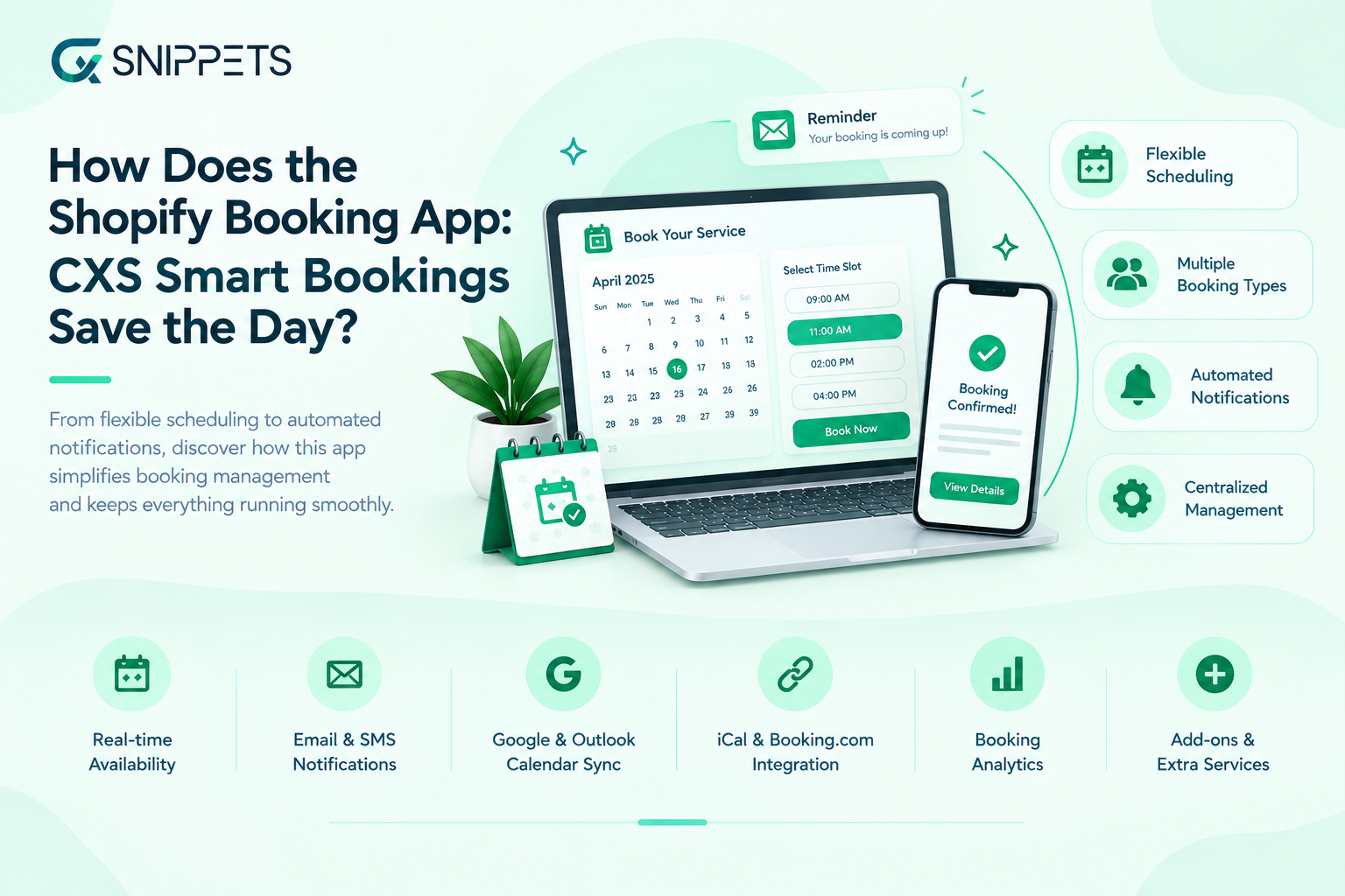 features of smart bookings app