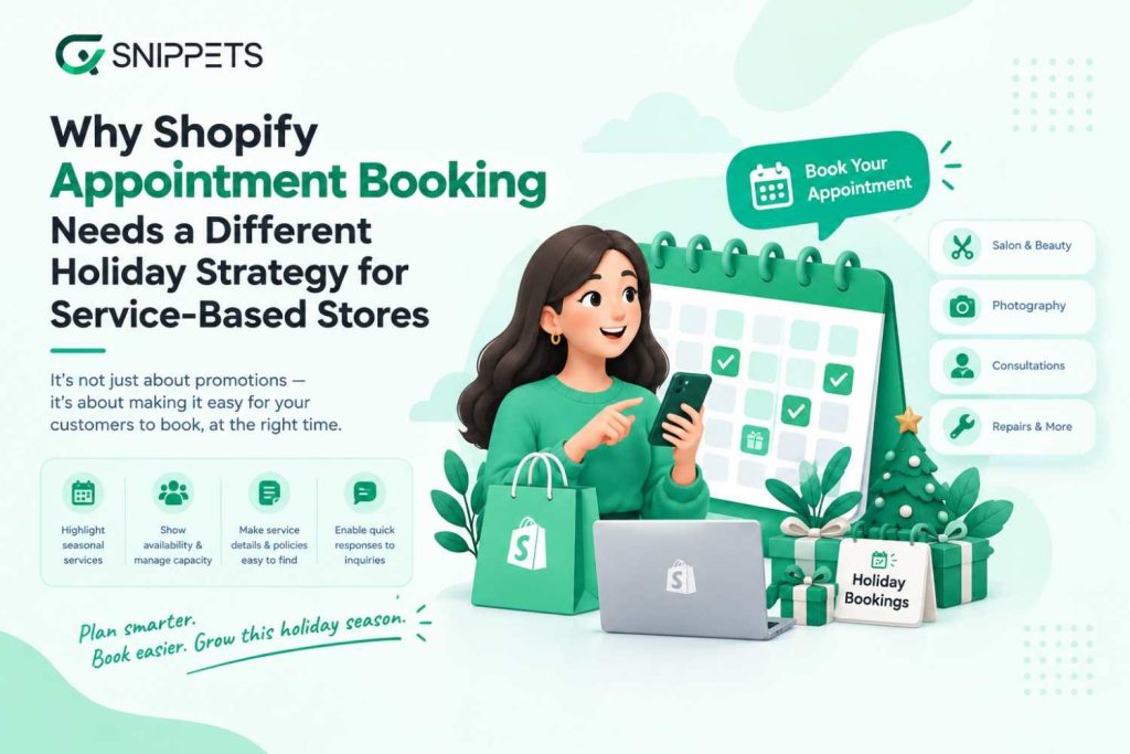 Why Shopify Appointment Booking Needs a Different Holiday Strategy for Service-Based Stores